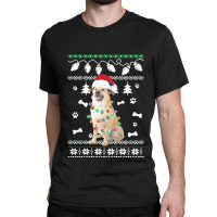 Chinook Dog Dog Santa Hat Ugly Christmas Sweater Happy Holidays Season Classic T-shirt | Artistshot