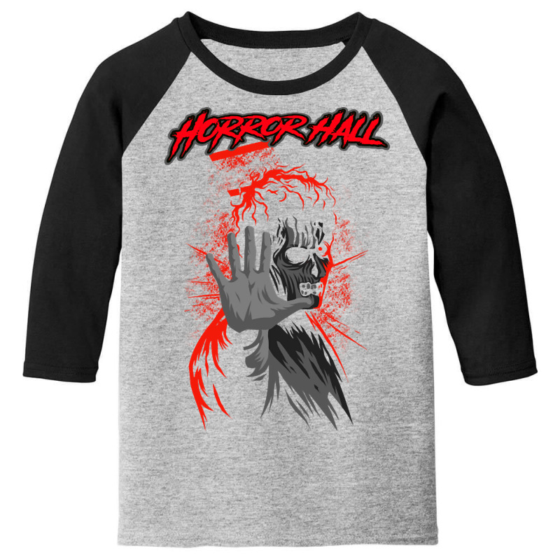 Horror Hall Design Youth 3/4 Sleeve by Quick Scully | Artistshot