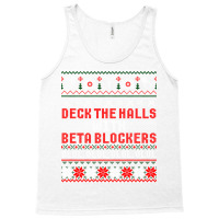 Deck The Halls Beta Blockers Nurse Christmas Ugly Sweater Long Sleeve Tank Top | Artistshot