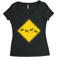 Ants Warning Sign Women's Triblend Scoop T-shirt | Artistshot