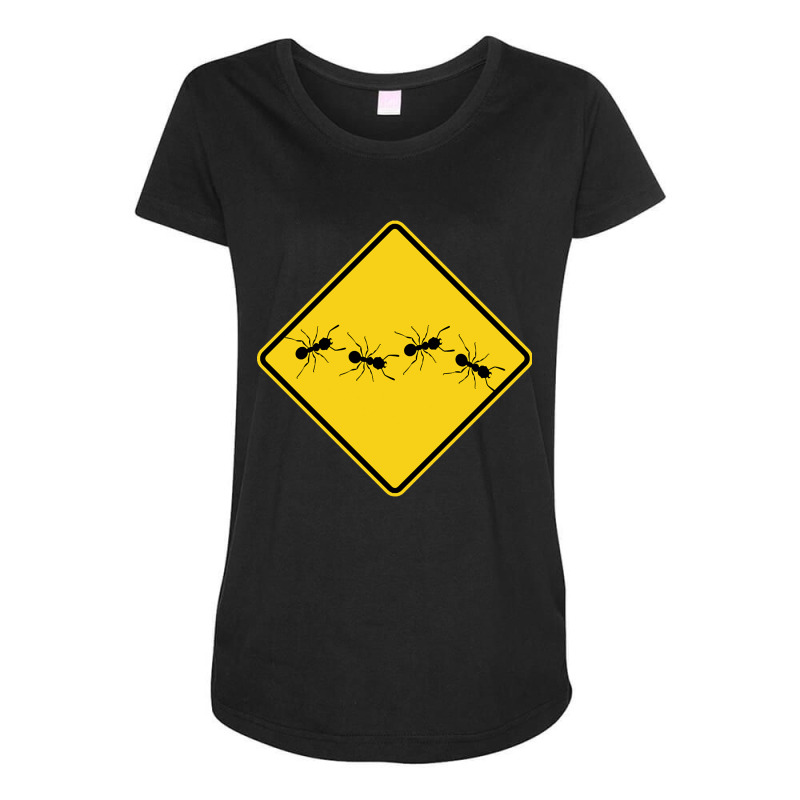 Ants Warning Sign Maternity Scoop Neck T-shirt by Kosdapen517 | Artistshot