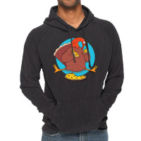 Thanksgiving Turkey Pizza Vintage Hoodie | Artistshot