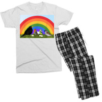 Blackbird Robin Rainbow Bird Birdlover Birdwatcher Biologist T Shirt Men's T-shirt Pajama Set | Artistshot