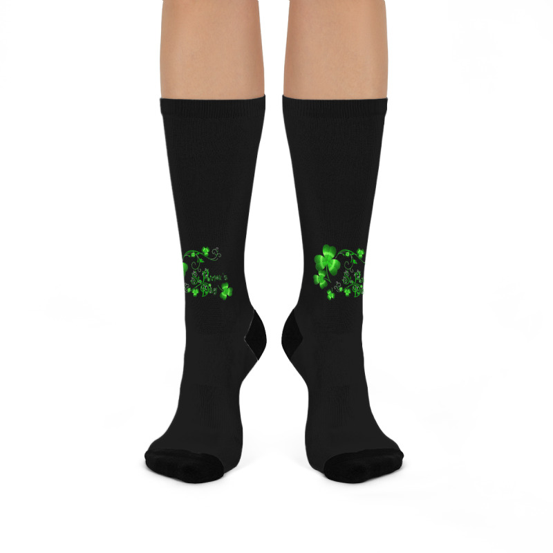 Happy St Patricks Day And Shamrock Crew Socks | Artistshot