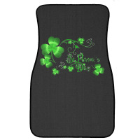 Happy St Patricks Day And Shamrock Front Car Mat | Artistshot