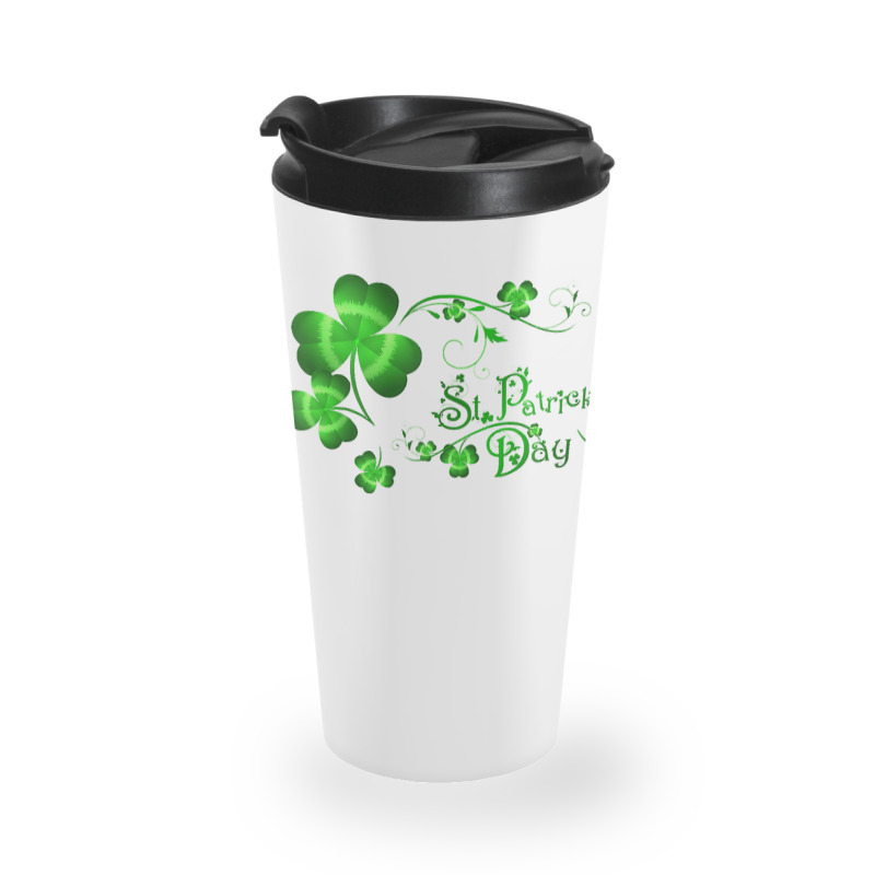 Happy St Patricks Day And Shamrock Travel Mug | Artistshot