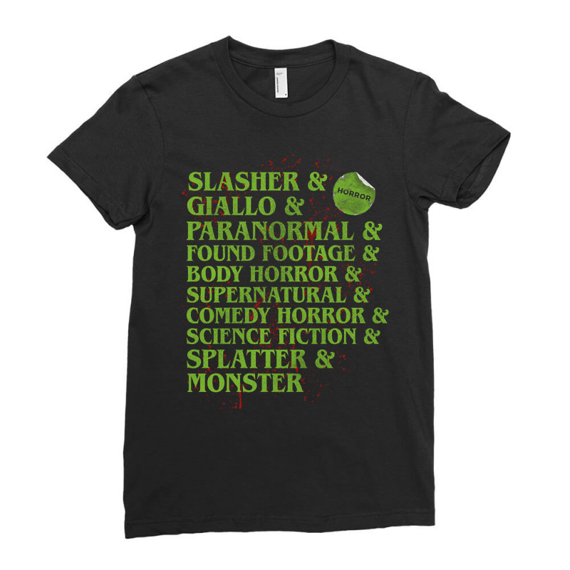 Horror Sub Genre Ladies Fitted T-Shirt by Kanjolen689 | Artistshot