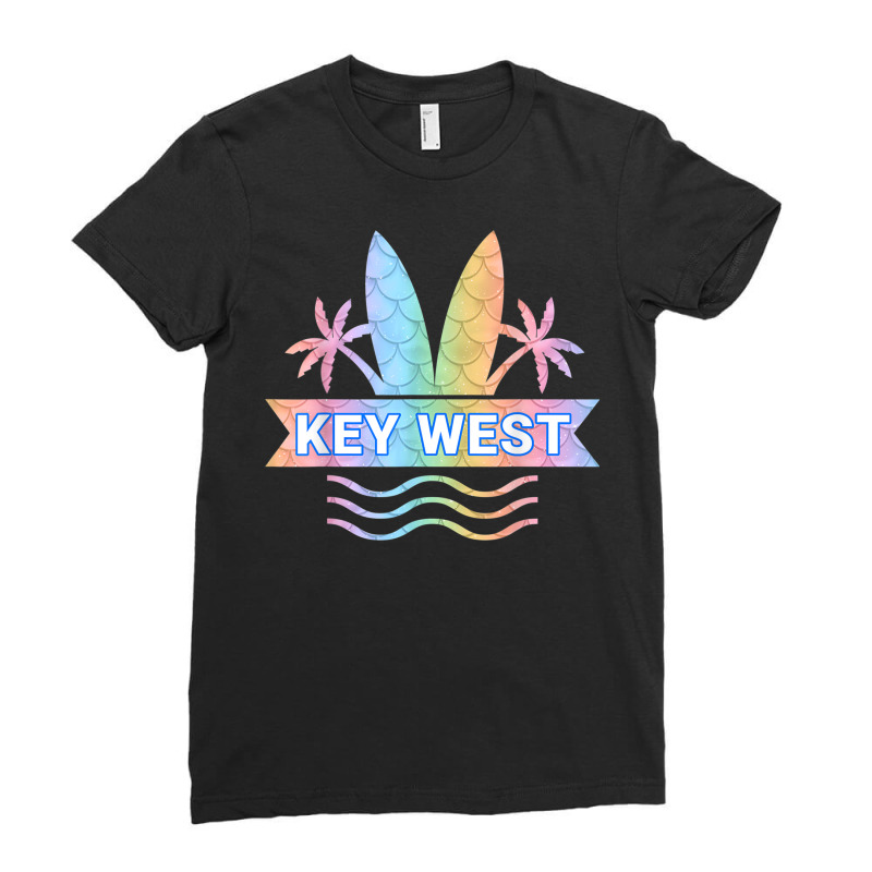 Key West Florida Vacation Beach Mermaid Island Family Group T Shirt Ladies Fitted T-Shirt by genze | Artistshot