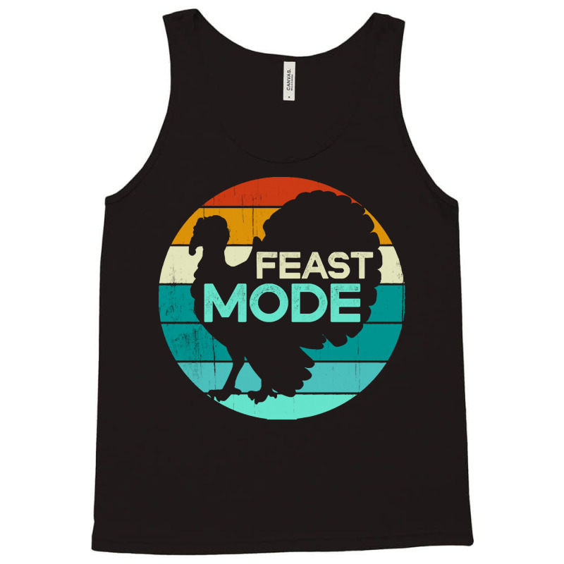 Thanksgiving Turkey Feast Mode Funny Thanksgiving Vintage Turkey Trot  Tank Top | Artistshot