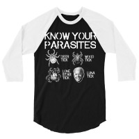 Know Your Parasites Tick Biden On Back Classic 3/4 Sleeve Shirt | Artistshot