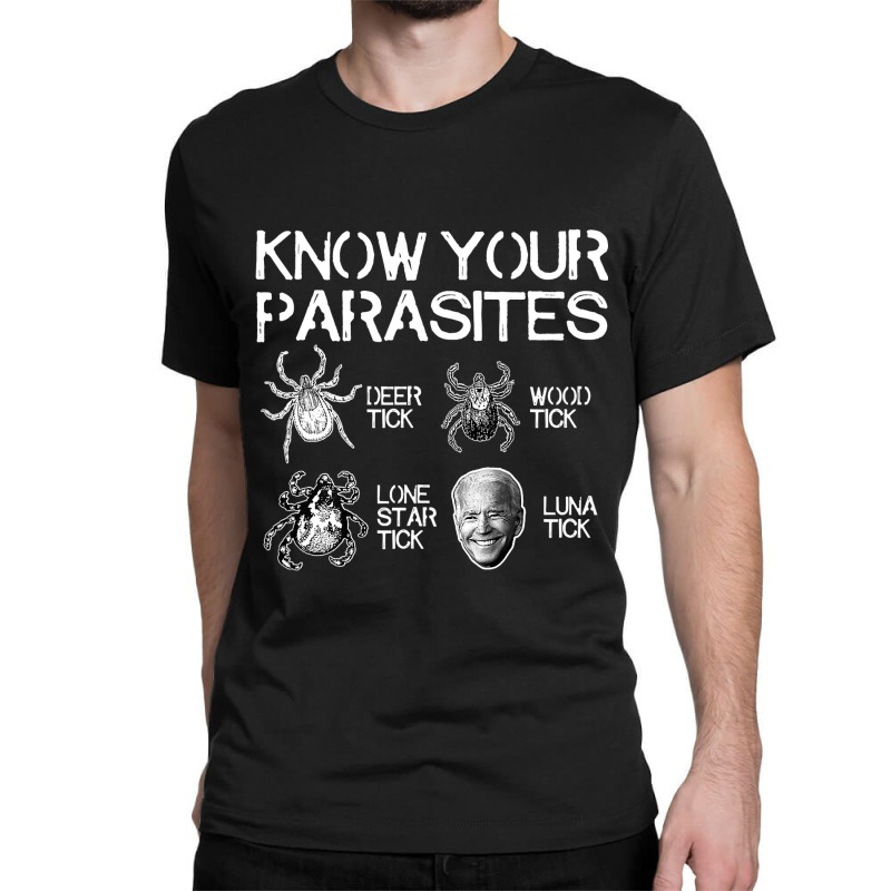 Know Your Parasites Tick Biden On Back Classic Classic T-shirt by cm-arts | Artistshot