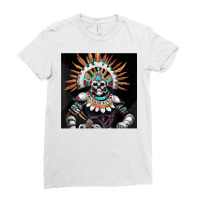 Dia De Los Muertos Aztec Warrior Calavera Mayan Mythology T Shirt Ladies Fitted T-shirt | Artistshot