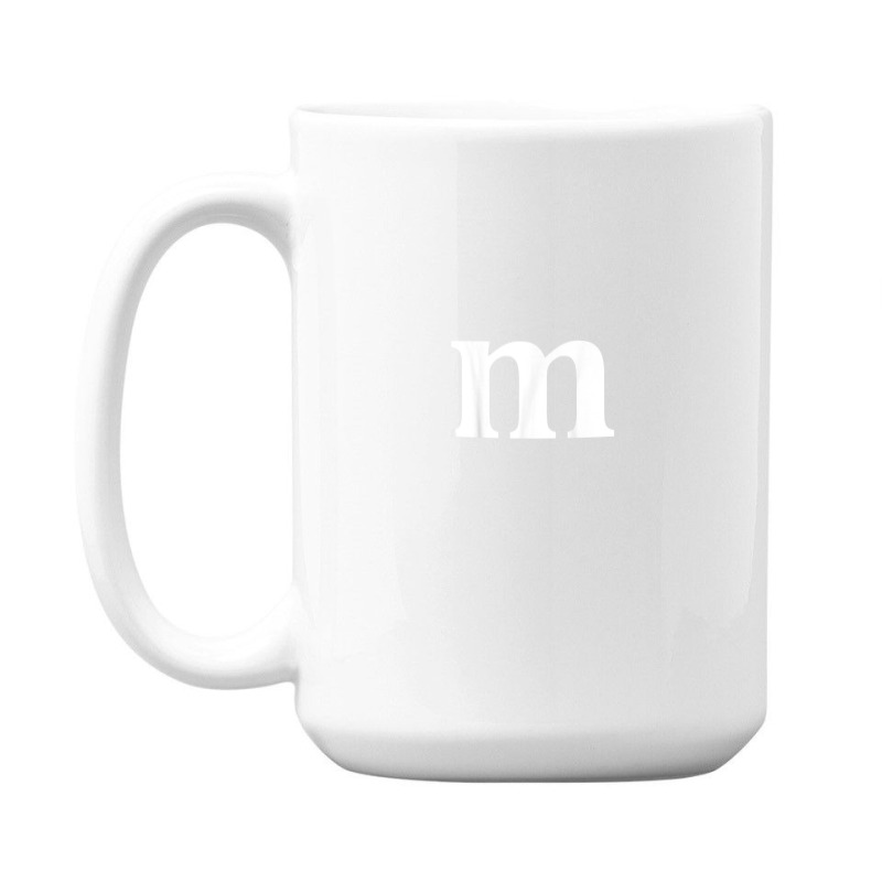 Funny Letter M Last Minute Halloween Group Costume Matching 15 Oz Coffee Mug | Artistshot