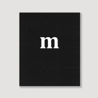 Funny Letter M Last Minute Halloween Group Costume Matching Portrait Canvas Print | Artistshot