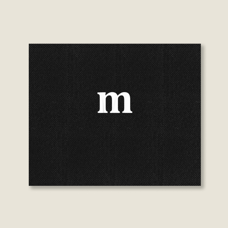 Funny Letter M Last Minute Halloween Group Costume Matching Landscape Canvas Print | Artistshot