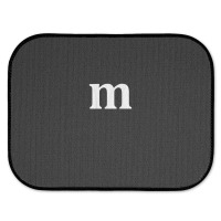 Funny Letter M Last Minute Halloween Group Costume Matching Rear Car Mat | Artistshot