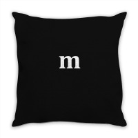 Funny Letter M Last Minute Halloween Group Costume Matching Throw Pillow | Artistshot