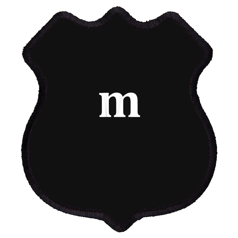 Funny Letter M Last Minute Halloween Group Costume Matching Shield Patch | Artistshot