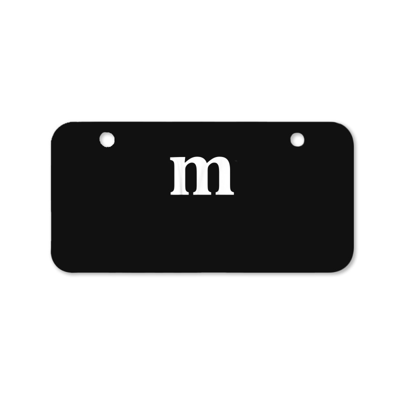 Funny Letter M Last Minute Halloween Group Costume Matching Bicycle License Plate | Artistshot