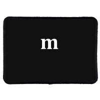 Funny Letter M Last Minute Halloween Group Costume Matching Rectangle Patch | Artistshot