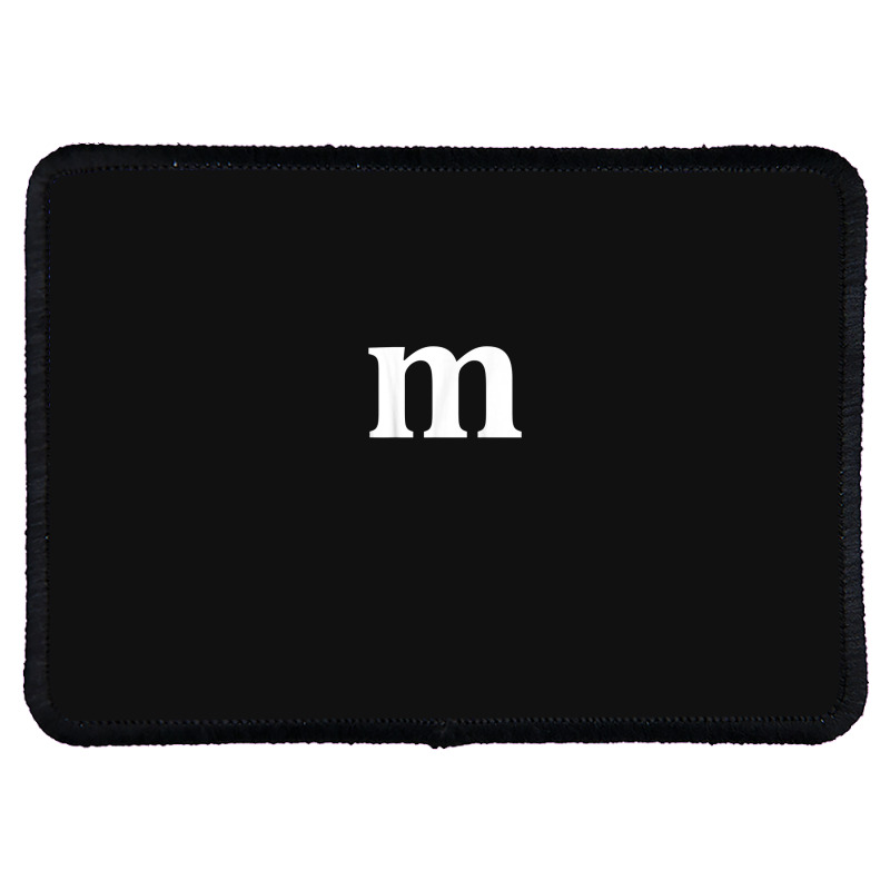 Funny Letter M Last Minute Halloween Group Costume Matching Rectangle Patch | Artistshot