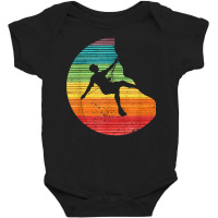 Climbing Silhouette Climbing Bouldering Freeclimbing T Shirt Baby Bodysuit | Artistshot