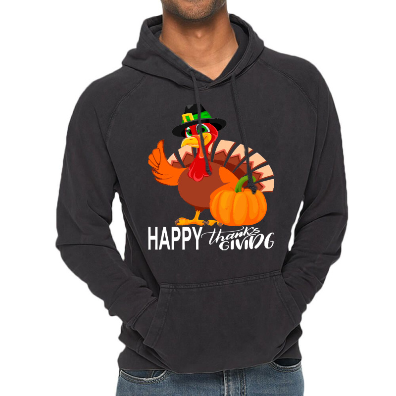 Thanksgiving Turkey Happy Thanks Giving Turkey Day Funny Gift Vintage Hoodie | Artistshot