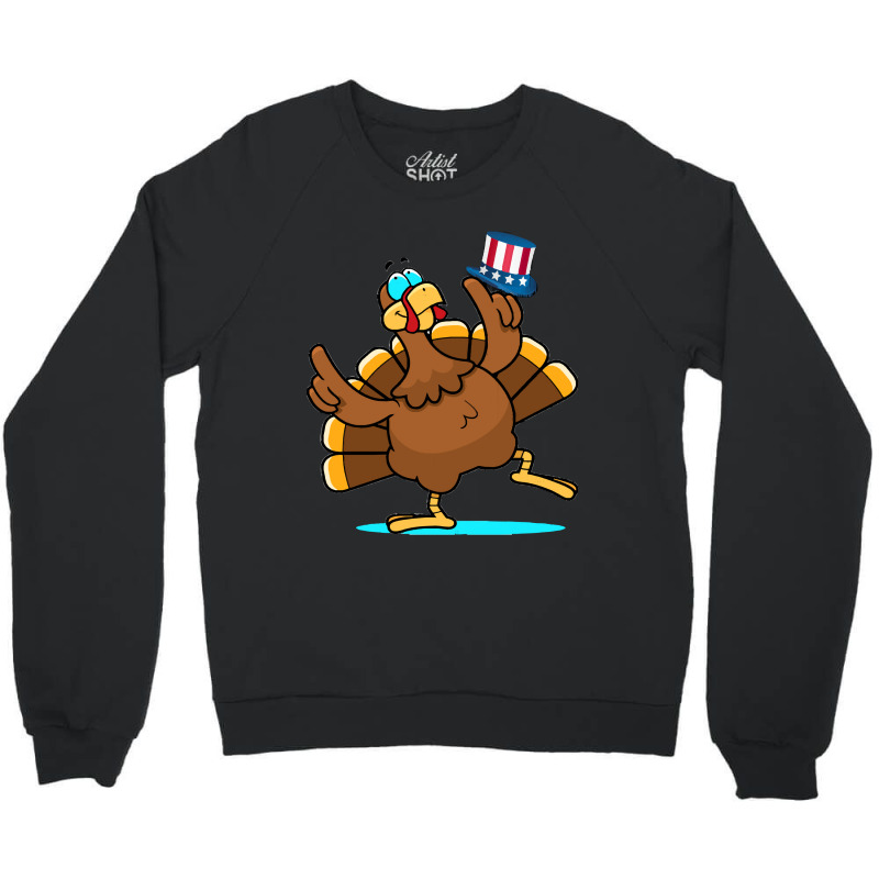 Thanksgiving Turkey Happy Thanksgiving Turkey Day Funny Gift Crewneck Sweatshirt | Artistshot