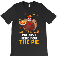 Thanksgiving Turkey Here For Pie Thanksgiving Funny Turkey Face Mask G T-shirt | Artistshot