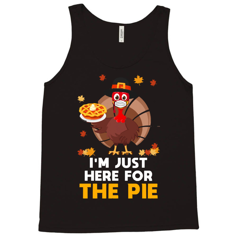 Thanksgiving Turkey Here For Pie Thanksgiving Funny Turkey Face Mask G Tank Top | Artistshot