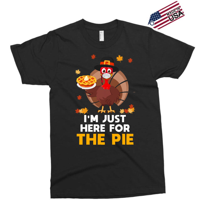 Thanksgiving Turkey Here For Pie Thanksgiving Funny Turkey Face Mask G Exclusive T-shirt | Artistshot