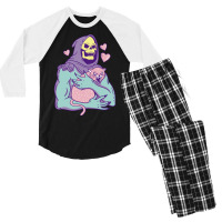 Skeletor's Cat Premium Scoop Men's 3/4 Sleeve Pajama Set | Artistshot