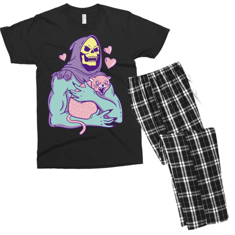 Skeletor's Cat Premium Scoop Men's T-shirt Pajama Set | Artistshot