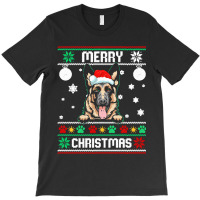 Ugly Merry Christmas German Shepherd Dog Xmas Dog Lover Christmas T-shirt | Artistshot