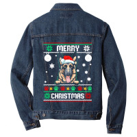 Ugly Merry Christmas German Shepherd Dog Xmas Dog Lover Christmas Men Denim Jacket | Artistshot