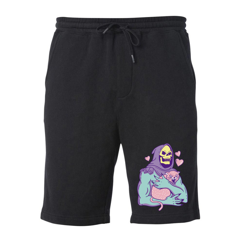 Skeletor's Cat Premium Scoop Fleece Short | Artistshot