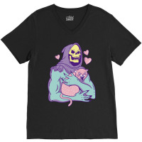 Skeletor's Cat Premium Scoop V-neck Tee | Artistshot