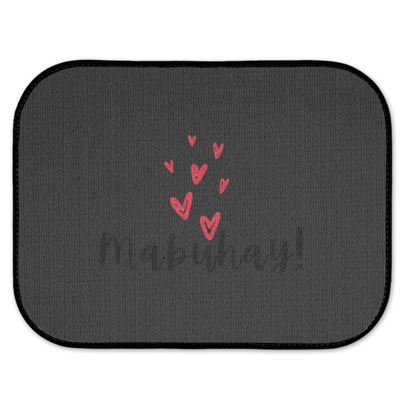 Ofw Mabuhay Love Hearts Statement Rear Car Mat | Artistshot