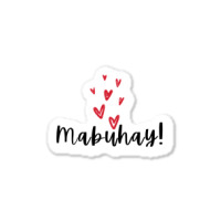 Ofw Mabuhay Love Hearts Statement Sticker | Artistshot