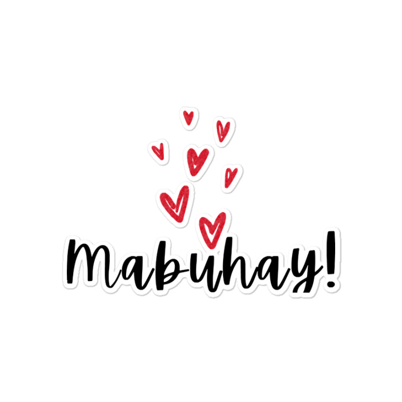 Ofw Mabuhay Love Hearts Statement Sticker | Artistshot