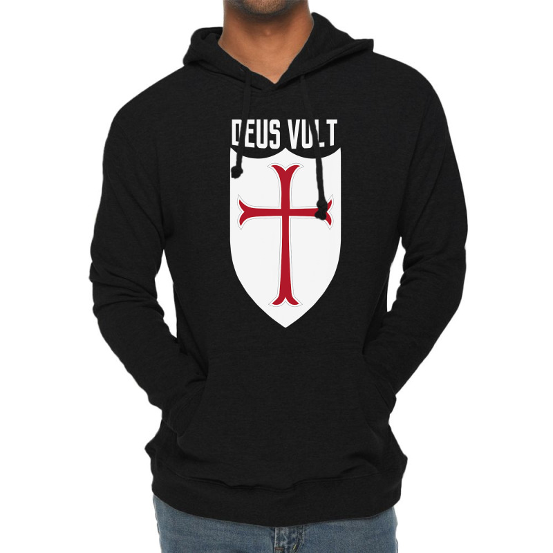 Deus Vult God Wills It Crusader Meme Lightweight Hoodie | Artistshot