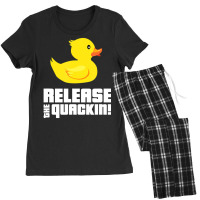 Release The Quackin! Yellow Rubber Ducks Women's Pajamas Set | Artistshot