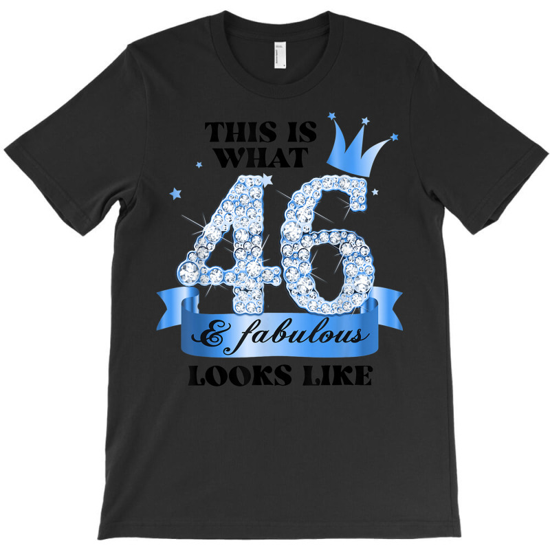 46 & Fabulous I Blue White Party Group Candid Photo Outfit T-shirt | Artistshot