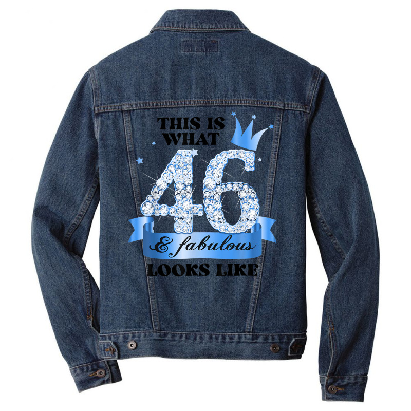 46 & Fabulous I Blue White Party Group Candid Photo Outfit Men Denim Jacket | Artistshot