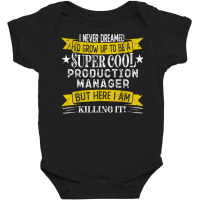 Funny Production Manager Shirts Job Title Professions T Shirt Baby Bodysuit | Artistshot