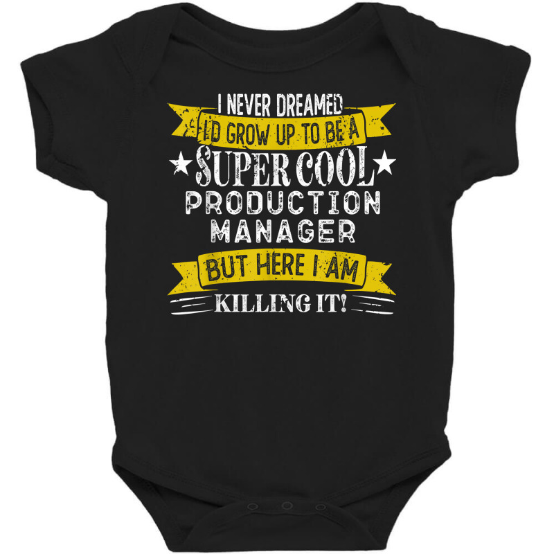 Funny Production Manager Shirts Job Title Professions T Shirt Baby Bodysuit | Artistshot