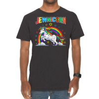 Jewnicorn Jewish Unicorn Hanukkah Chanukah Vintage T-shirt | Artistshot