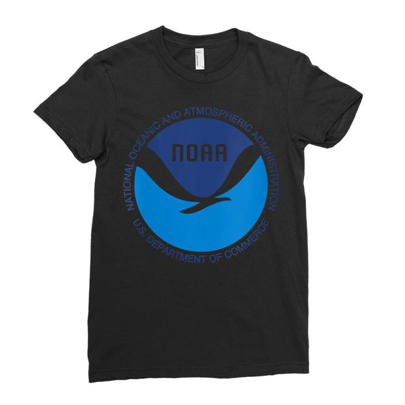 Womens Noaa National Oceanic And Atmospheric Administration V Neck T S Ladies Fitted T-Shirt by cm-arts | Artistshot