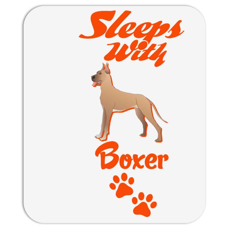 Sleeps With Boxer Mousepad | Artistshot