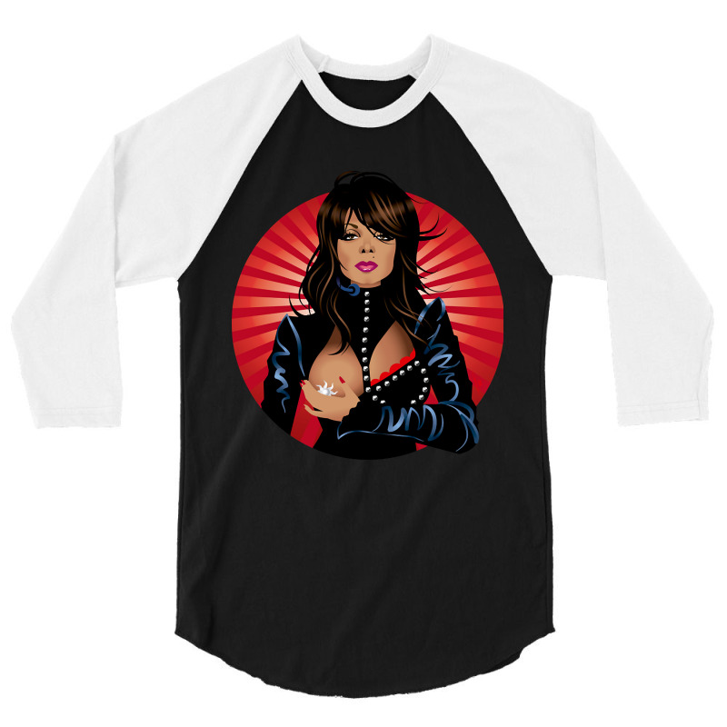 Justice For Janet 3/4 Sleeve Shirt by bummercaught | Artistshot